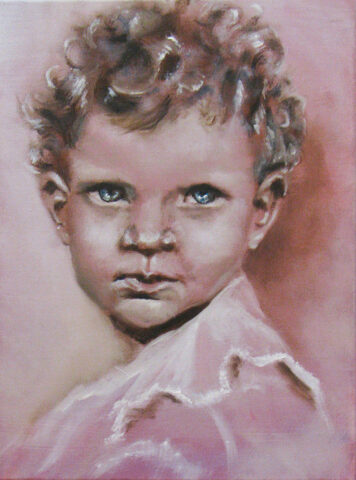 A Boy Named Alice oil on canvas NFS